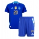 Argentina Alexis Mac Allister #20 Echipament de Fotbal Replică Copa America 2024 Copii Deplasare (+ Șorturi)